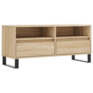 vidaXL TV-Schrank Sonoma-Eiche 100x34,5x44,5 cm Holzwerkstoff