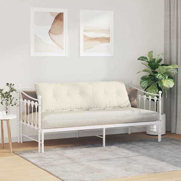 vidaXL R&uuml;ckenkissen Creme 160 x 50 cm Cordstoff