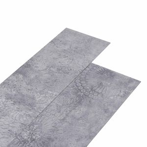 vidaXL Bodenplanken Zementgrau 5,02 m&sup2; 36 Stk. PVC