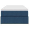 vidaXL Aufbewahrungsbett mit Matratze Blau 90 x 190 cm Polyester