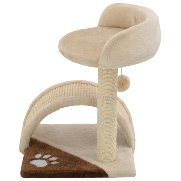 vidaXL Katzen-Kratzbaum Sisal 40 cm Beige und Braun