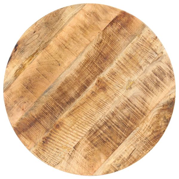 vidaXL Bistrotisch Rund Ø80x75 cm Raues Mangoholz