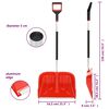 vidaXL Schneeschaufel Rot 136 cm Aluminium