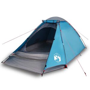 vidaXL Kuppel-Campingzelt 4 Personen Blau Wasserdicht