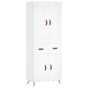 vidaXL Highboard Wei&szlig; 69,5x34x180 cm Holzwerkstoff