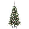 vidaXL K&uuml;nstlicher klappbarer Weihnachtsbaum Gr&uuml;n 120 cm PE und PVC