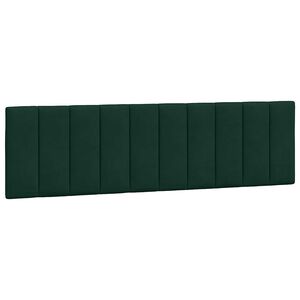 vidaXL Kopfteil-Kissen "Hanko" Dunkelgr&uuml;n 180 cm Samt