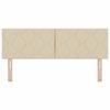 vidaXL Kopfteil Creme 160 cm Stoff