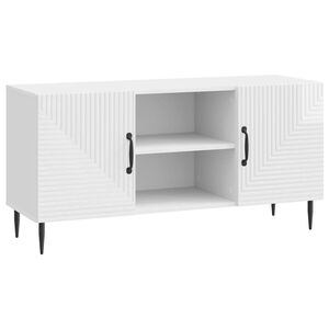 vidaXL TV-Schr&auml;nk Hochglanz Wei&szlig; 102 x 34,5 x 50 cm Holzwerkstoff