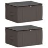 vidaXL Aufbewahrungsbox mit transparentem Oberfenster 2 stk. 37,5 L