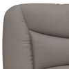 vidaXL Bett mit Matratze "Hvar" Taupe 140x190 cm Stoff