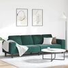 vidaXL Wohnzimmer Couch Dunkelgr&uuml;n 250 x 77 x 76 cm