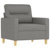 vidaXL Sofasessel Dunkelgrau 60 cm Stoff