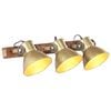 vidaXL Wandlampe Industriestil Messing 65x25 cm E27