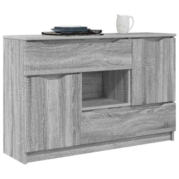 vidaXL Sideboard Graues Sonoma 100 x 30 x 65,6 Holzwerkstoff