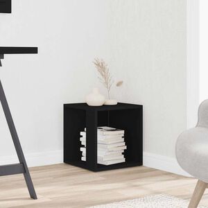 vidaXL Beistelltisch Schwarz 33x33x34,5 cm Holzwerkstoff