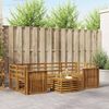vidaXL Sofagarnituren 7 pcs Natur Massivholz Akazie