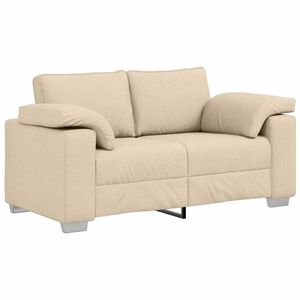 vidaXL Sofa Creme 160 x 77 x 82 cm Stoff