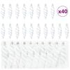 vidaXL Weihnachtliche Spiralenform Kugel 40 stk. LEDs Wei&szlig; 3 x 11 cm