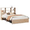 vidaXL Massivholzbett mit Regal ohne Matratze 140x190 cm Kiefernholz