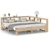 vidaXL Massivholzbett mit Regal ohne Matratze 180x200 cm Kiefer