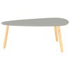 vidaXL Couchtische 2 Stk. Grau Kiefer Massivholz
