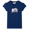 Kinder-T-Shirt Marineblau 104