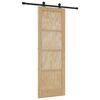 vidaXL Schiebet&uuml;r ORKDAL Natur 73,5 x 211 cm Massives Kiefernholz
