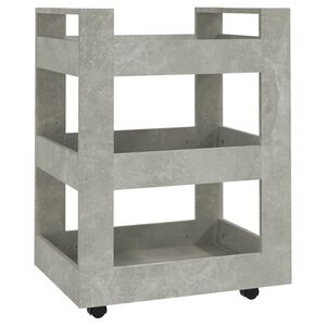 vidaXL K&uuml;chenwagen Betongrau 60x45x80 cm Holzwerkstoff