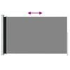 vidaXL Seitenmarkise Ausziehbar 180x300 cm Schwarz