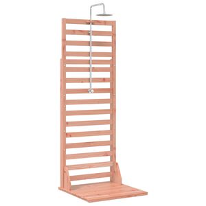 vidaXL Outdoor-Dusche 225 cm Massives Douglasholz und Edelstahl Natur