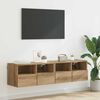 vidaXL TV-Wandregale 2 pcs Artisan-Eiche 60 x 30 x 30 cm Holzwerkstoff