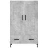 vidaXL Highboard Betongrau 69,5x31x115 cm Holzwerkstoff