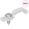 vidaXL LED Streifen Clips 12 pcs Transparent 23,8 x 7,3 x 4,3 mm