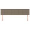vidaXL Kopfteile 2 Stk. Taupe 100x5x78/88 cm Stoff