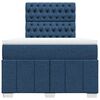 vidaXL Boxspringbett mit Matratze Blau 120x190 cm Stoff