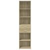 vidaXL Highboard Sonoma-Eiche 45x42,5x185 cm Holzwerkstoff