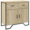 vidaXL Sideboard Sonoma-Eiche 79,5x35,5x74,5 cm Holzwerkstoff