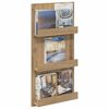 vidaXL Magazinregal Artisan-Eiche 51 x 11 x 102 cm Holzwerkstoff