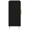 vidaXL Sideboard Schwarz Eichen-Optik 90 x 34 x 80 cm Holzwerkstoff