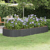 vidaXL Garten-Hochbeet Verzinkter Stahl 296 x 140 x 36 cm Anthrazit