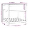 vidaXL Pflanzk&uuml;bel mit Ablage Honigbraun 82,5x82,5x81 cm Kiefernholz