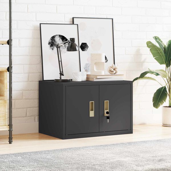 vidaXL Aufbewahrungsschrank Schwarz 60 x 40 x 40 cm Stahl