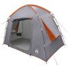 vidaXL H&uuml;tten-Zelt Grau und Orange 210 x 210 x 138 cm Polyester