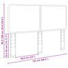 vidaXL Kopfteil Wei&szlig; 150 cm Holzwerkstoff