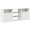 vidaXL TV-Schrank mit LED-Leuchten Wei&szlig; 120x30x50 cm