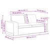 vidaXL Sofa 140cm Dunkelgr&uuml;n Metall