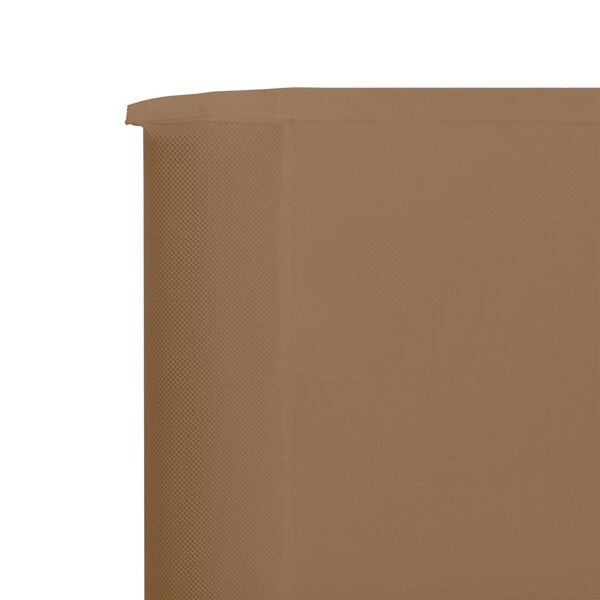 vidaXL 3-teiliges Windschutzgewebe 400 x 160 cm Taupe