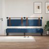 vidaXL H&auml;ngevorderseite Wandmontiert Blau 210 x 55 x 5 cm Antikes PU