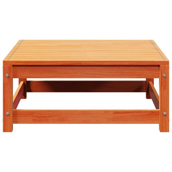 vidaXL Gartenhocker Wachsbraun 70x70x30 cm Massivholz Kiefer